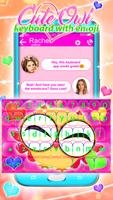 Eulen Tastatur mit Smileys Plakat
