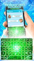 Hologramm Tastatur Anwendung Plakat