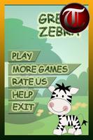 Zebra Jumpy Fun Game(Children) Affiche