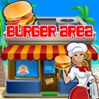 straatkeuken chef - fast food hamburger kookspel-icoon