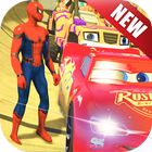 Superhero Car Racing: Car Stunt Racing 2018 иконка