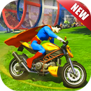 Superhero Tricky Bike: Stunt Rider Kids Games 2018 APK