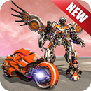 US Police Cop Robot:Transformers Bike Flying Robot APK