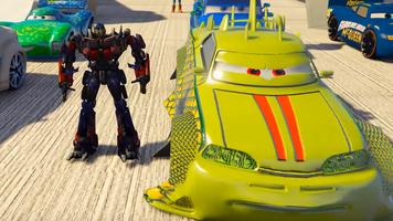 US Police Transform Cop Robot: Car Pigeon Game imagem de tela 1