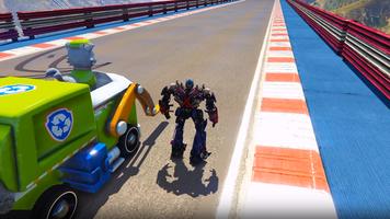 US Police Transform Cop Robot: Car Pigeon Game imagem de tela 3