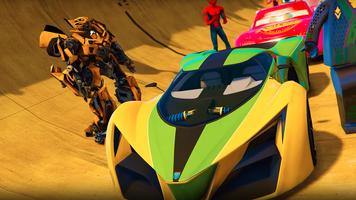US Police Robot Transform: Superheroes Car stunt screenshot 2