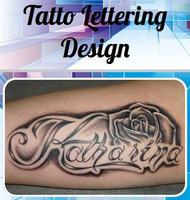 Tatto Lettering Design Poster