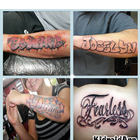 Tatto Lettering Design-icoon