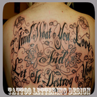 Tattoo Lettering Design ไอคอน