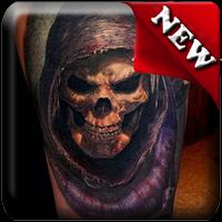 Tattoo Skulls 3D Ideas পোস্টার