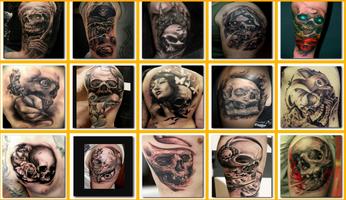 Tattoo Skulls 3D Ideas capture d'écran 1