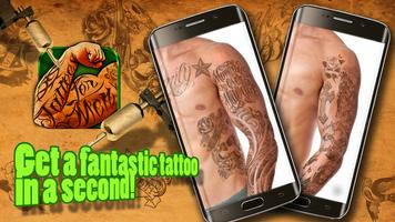 Tatouages hommes montage photo Affiche