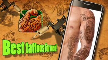 برنامه‌نما Tattoos For Men Photo Editor عکس از صفحه