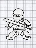 How to draw lego ninja imagem de tela 1