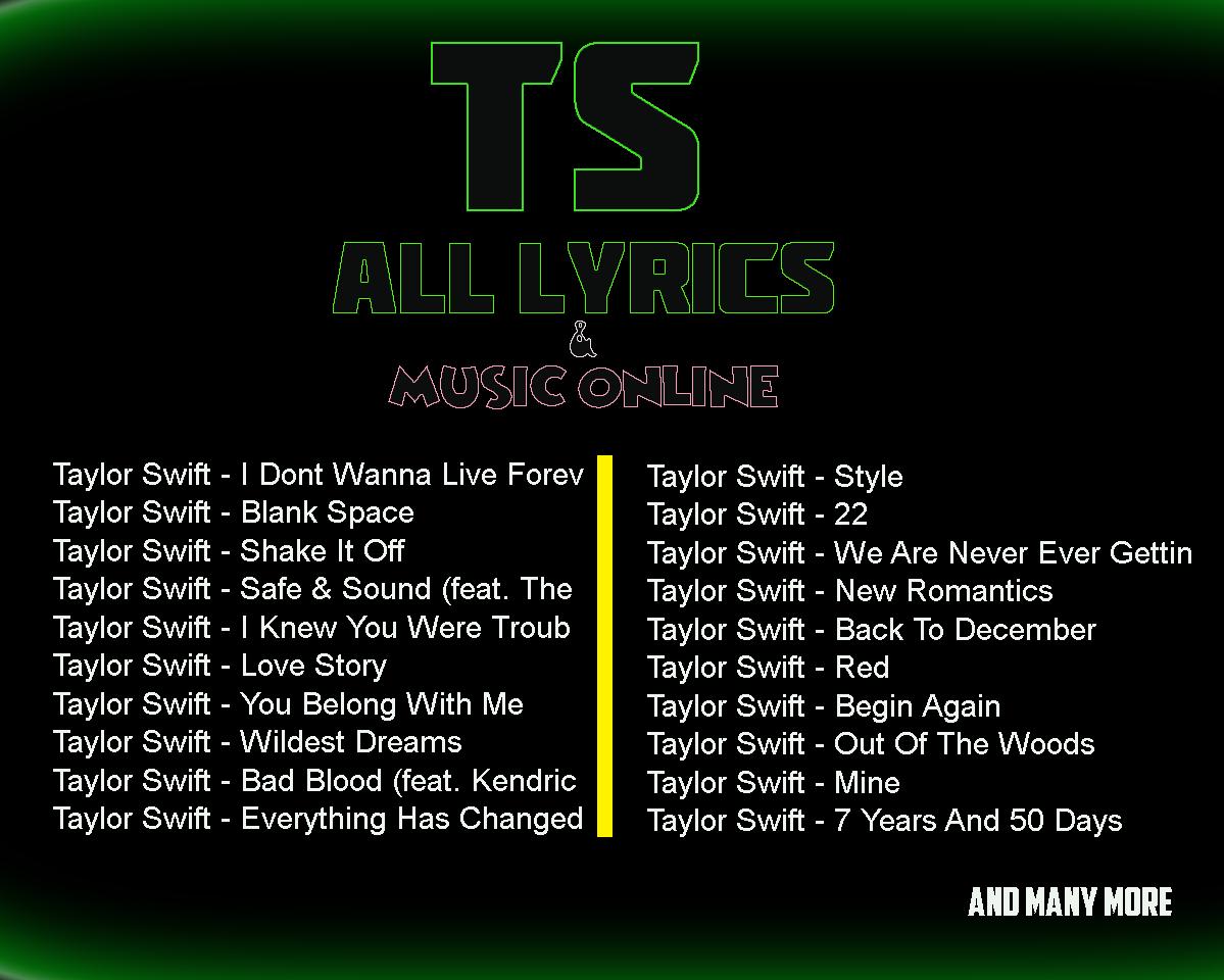 Taylor Swift Lyrics Songs For Android Apk Download Taylor Swift Lyrics Songs For Android Apk Download