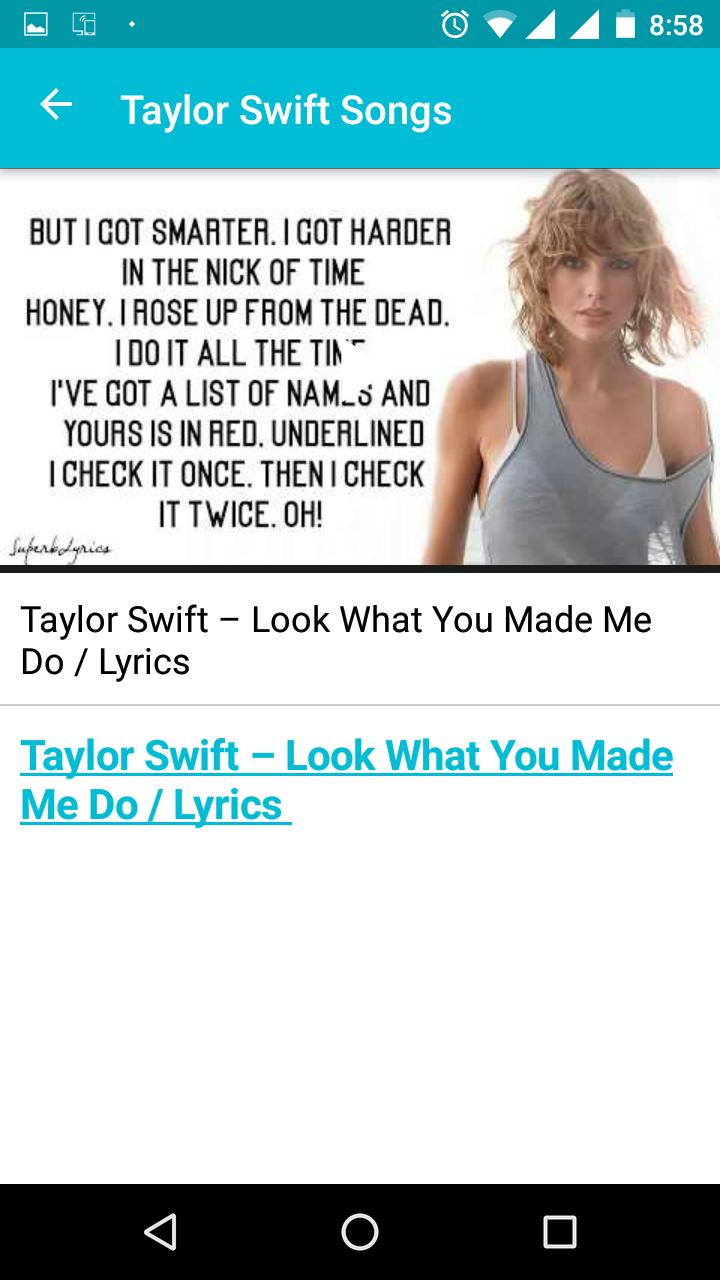 Taylor Swift Video Songs For Android Apk Download