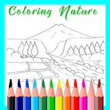 Coloring Beautiful Nature: Kid ícone