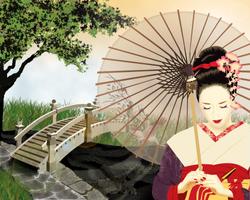 Geisha Live Wallpaper capture d'écran 2