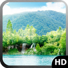 Forest Waterfall Wallpaper biểu tượng