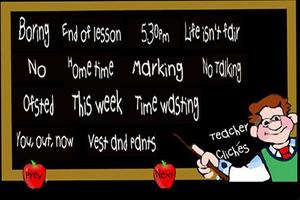 Teacher Cliches Free الملصق