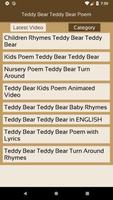 Teddy Bear Teddy Bear Poem capture d'écran 2