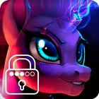 Pony Dark Art Little Unicorn App Lock icon