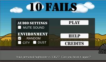 10 Fails - Free 2D Game capture d'écran 2
