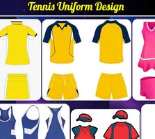 Tennis Uniform Design Affiche