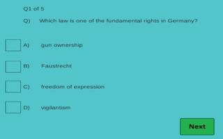 German Citizenship Test تصوير الشاشة 1