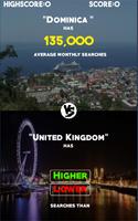 Higher or Lower Game:Countries تصوير الشاشة 1