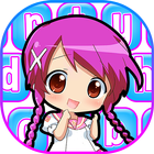 Kawaii Tastatur mit Smileys Zeichen