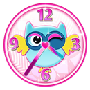 Mignon Hibou Horloge Widget APK