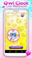 Owl Clock Live Wallpaper স্ক্রিনশট 1