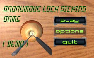 Anonymous Lock Picking Game 3D capture d'écran 1