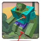 Blocky Zombies Shooting ไอคอน