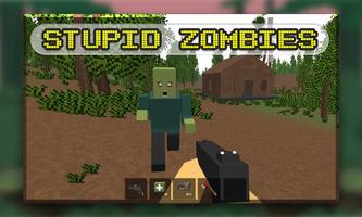 Blocky Zombies Shooting Plakat