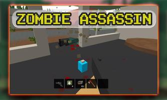 Blocky Zombies Shooting Ekran Görüntüsü 1