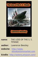 Poster The Loss of the S. S. Titanic