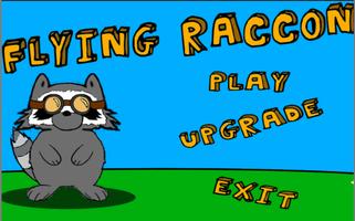 Poster Flying Raccoon