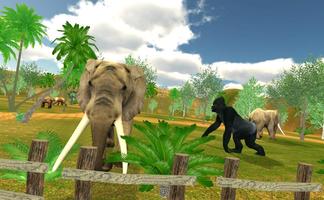 Amazon Jungle VR Zoo Animals تصوير الشاشة 2