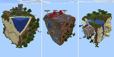The Worlds map for Minecraft MCPE Affiche