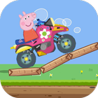 pepa happy pig riding-icoon