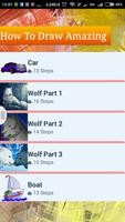 How to Draw Super Wolf : Games 截图 1