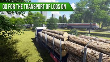 Timber Truck Simulator FREE Cartaz