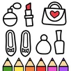Princess Makeup Coloring Book: Beauty and Drawing APK