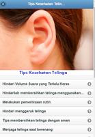 Tips Kesehatan Telinga poster