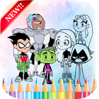 Titans Go Coloring Book आइकन