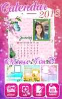 2018 Calendar Photo Frames پوسٹر