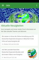 Deutscher Esperanto-Kongress poster