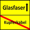 Glasfaser für Senden